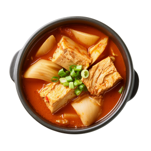 Spicy Tofu Soup Mee Hoon Kueh 韩式海鲜豆腐面粉粿