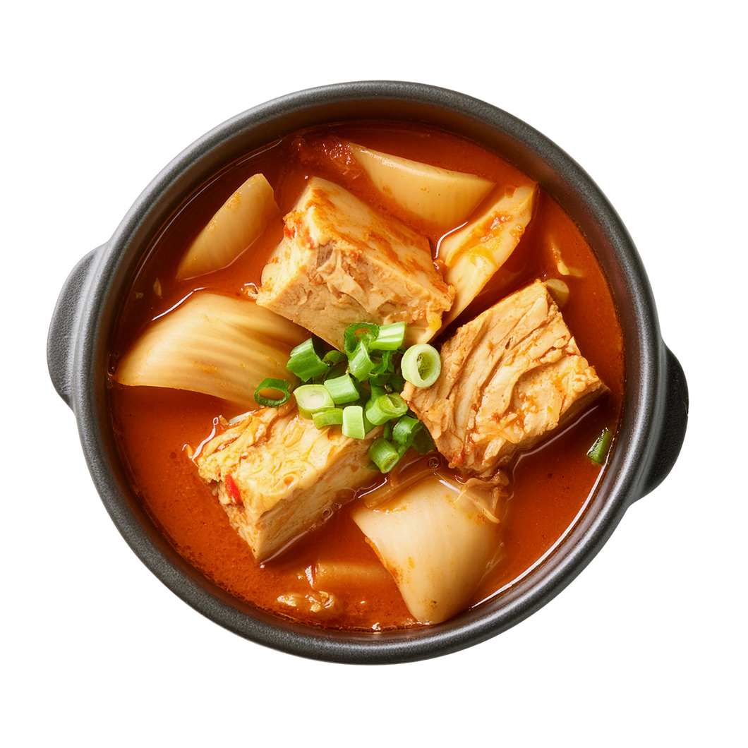 Spicy Tofu Soup Mee Hoon Kueh 韩式海鲜豆腐面粉粿